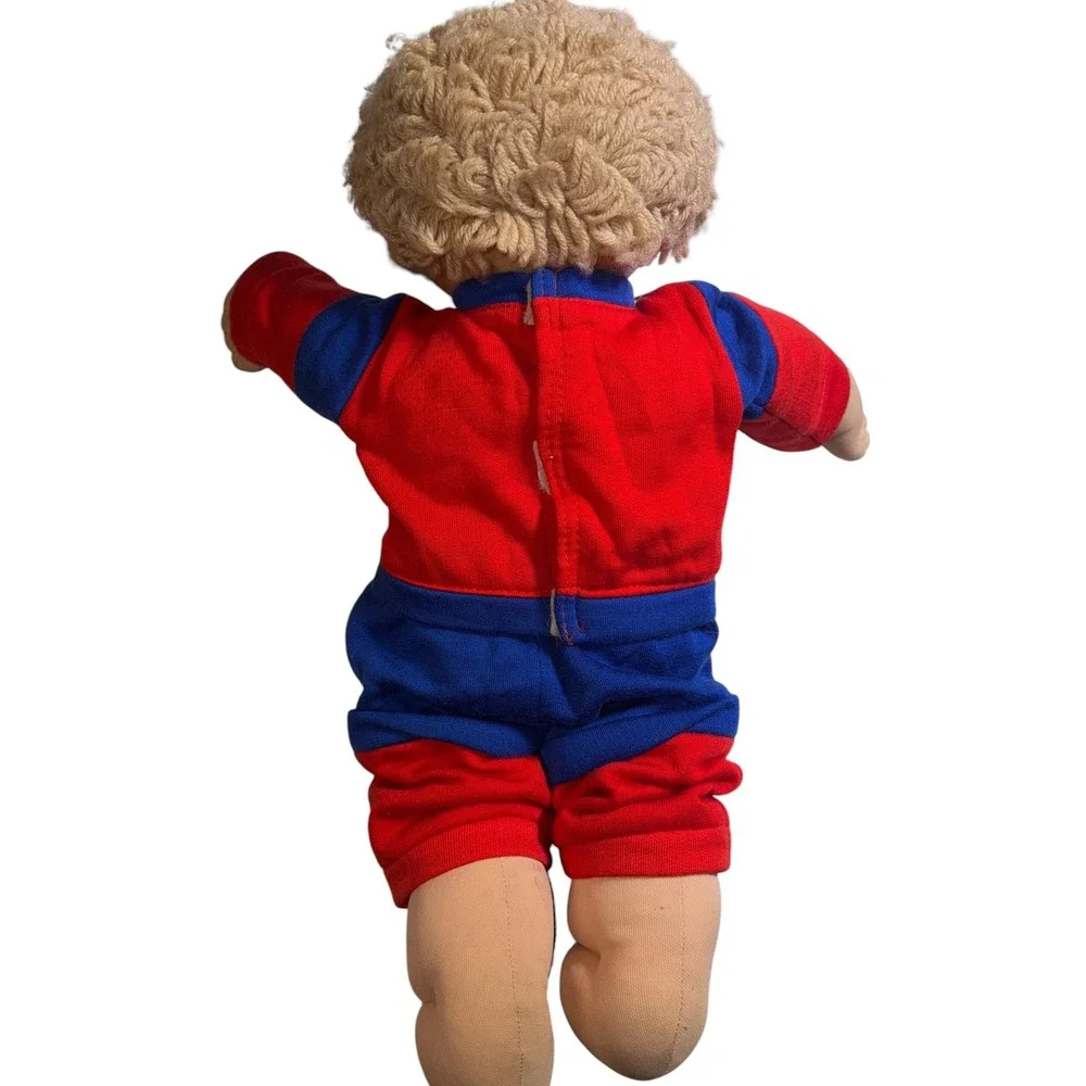 Vintage 1984 Cabbage Patch Kids Boy‎ Doll Coleco Blonde Hair Blue Eyes sports